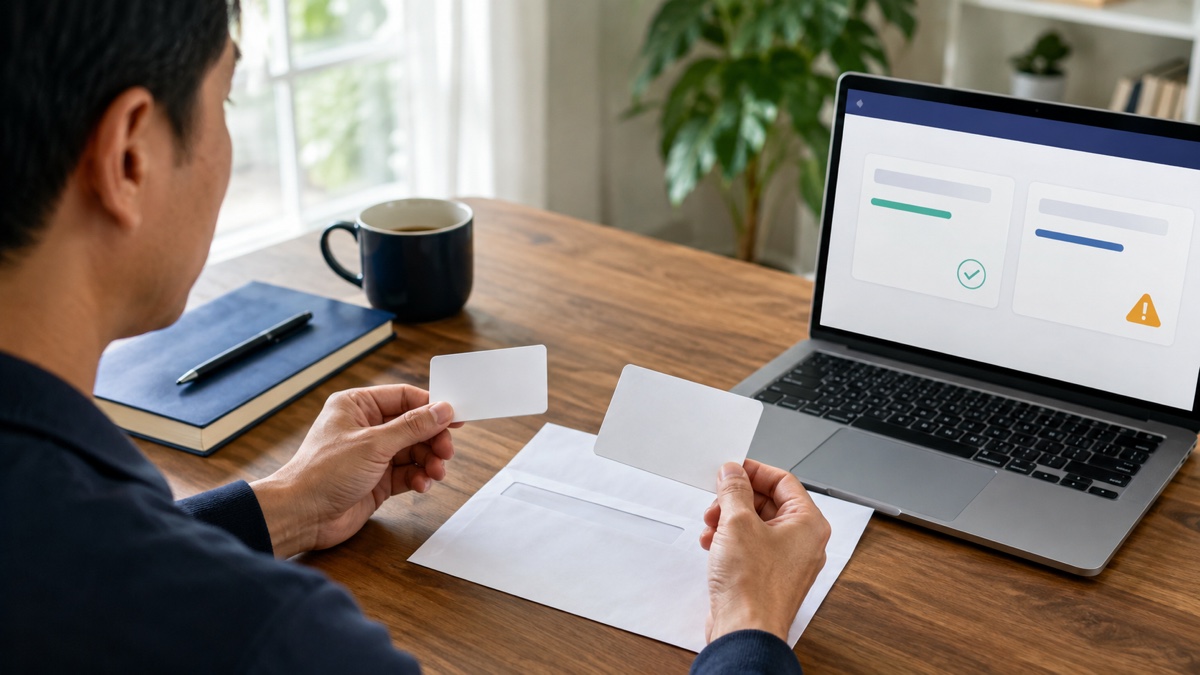 Permanent resident compares an old work permit record with a Green Card approval record