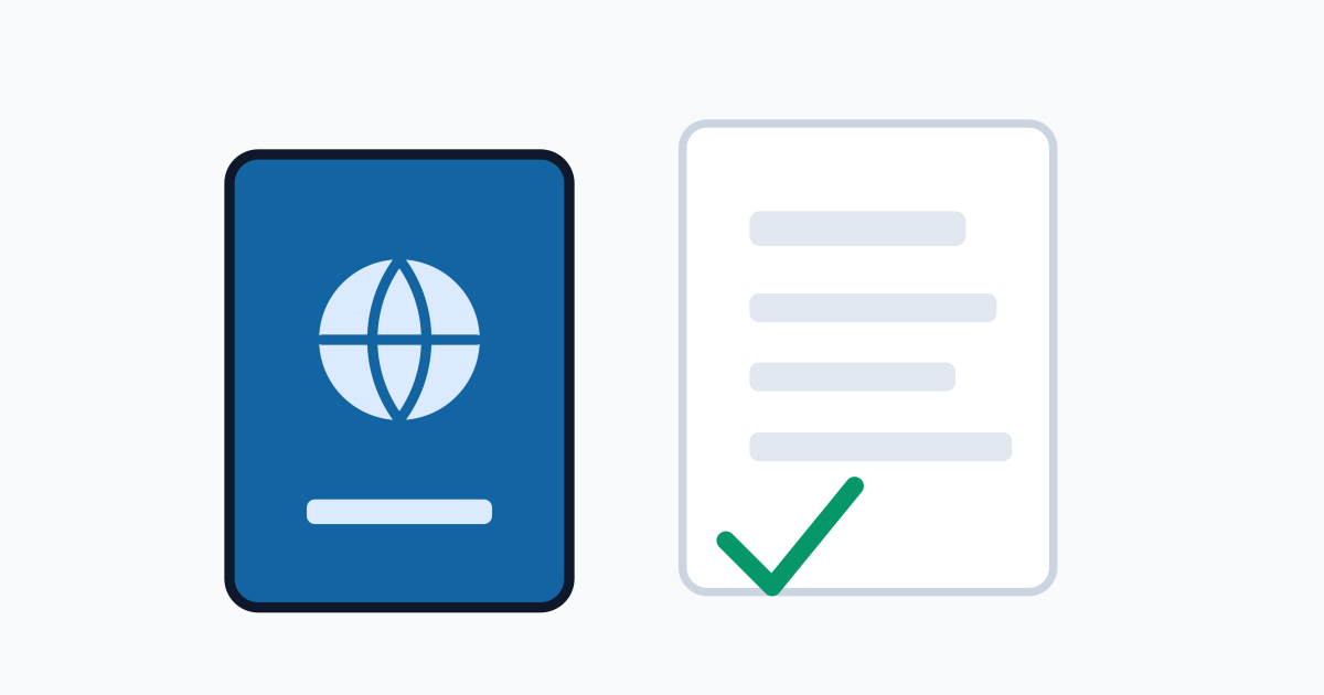 Passport and supporting application documents