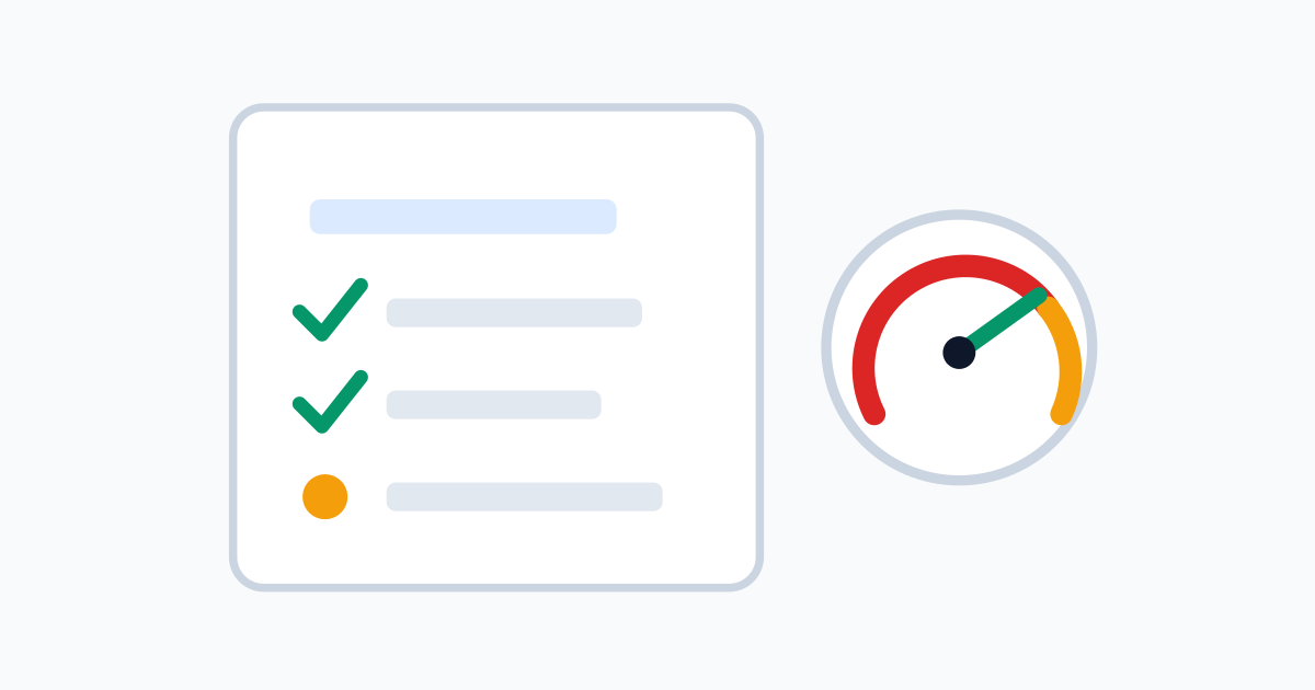 Preparedness checklist with red to green readiness meter